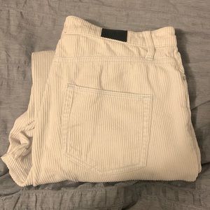 BDG Urban Outfitters High-rise Corduroy White Jeans